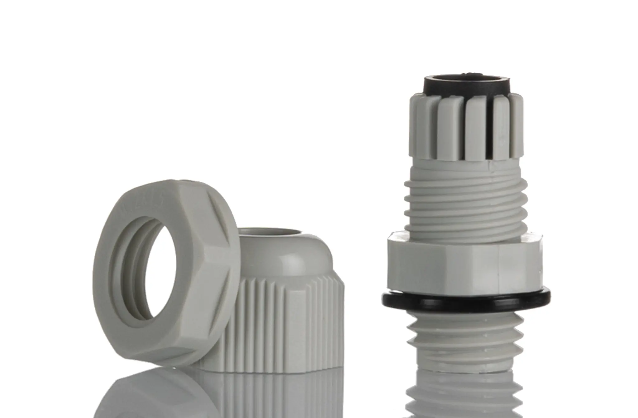 Produktfoto 1 von RS PRO AG-D Kabelverschraubung, M12 Nylon 6.6 Grau 3 mm/ 6.5 mm, IP68