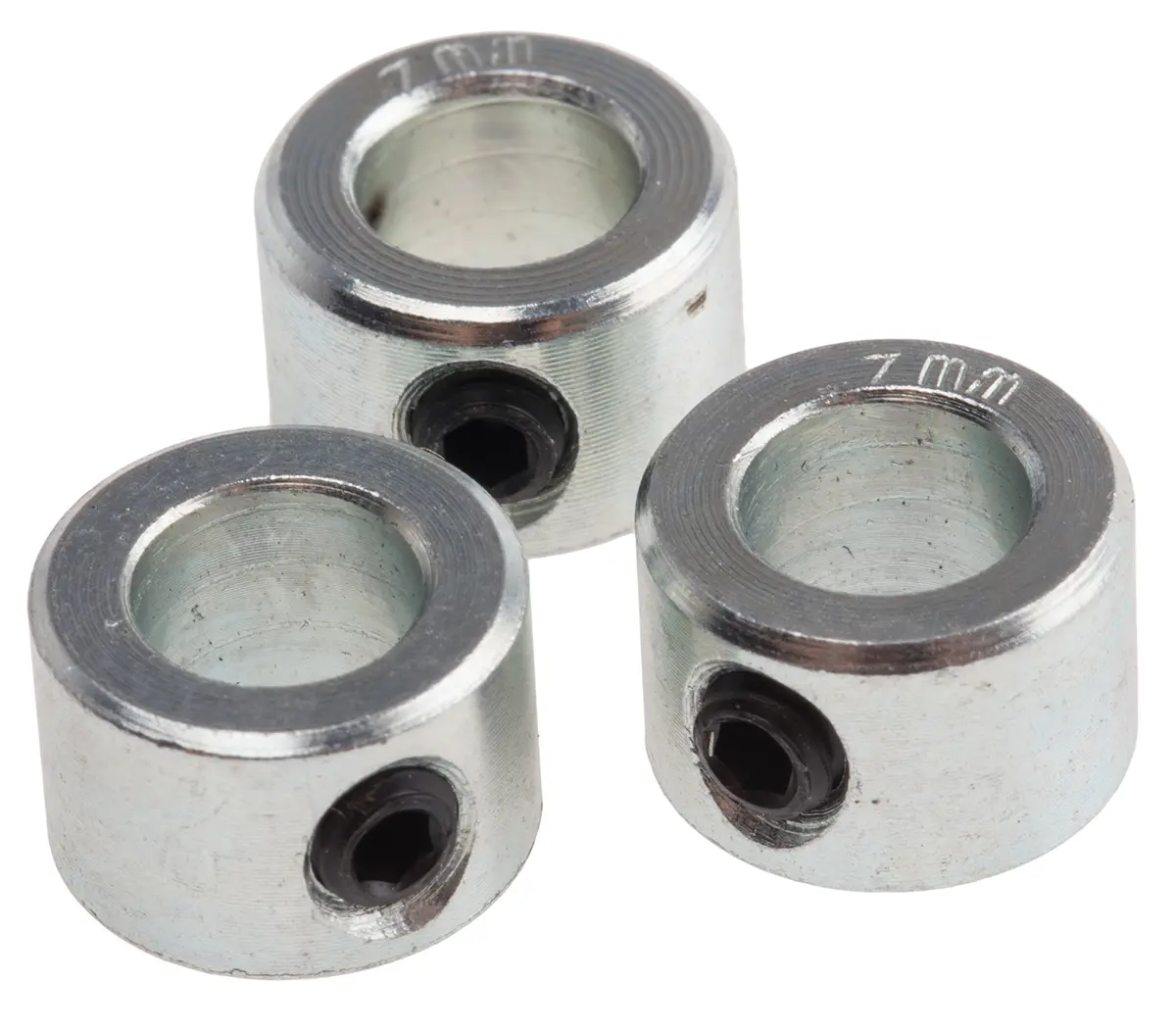Produktfoto 1 von RS PRO Stahl Wellenmanschette Einteilig, mit Stellschraube 12 mm Außen-ø  x 8 mm