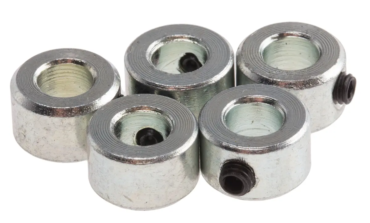Produktfoto 1 von RS PRO Stahl Wellenmanschette Einteilig, mit Stellschraube 8 mm Außen-ø  x 5 mm