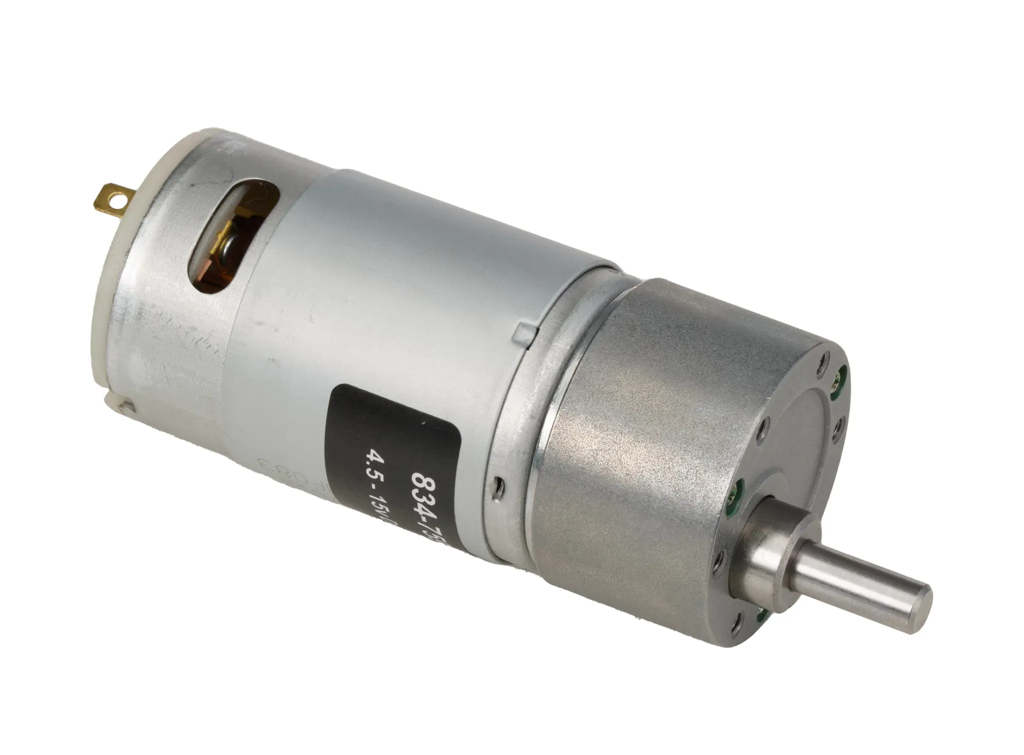 Produktfoto 1 von RS PRO 919D Bürsten-Getriebemotor DC-Getriebemotor bis 20 Ncm 30:1, 12V dc / 12.8 W, 164U/min, Wellen-Ø 6 mm, 37mm x 80