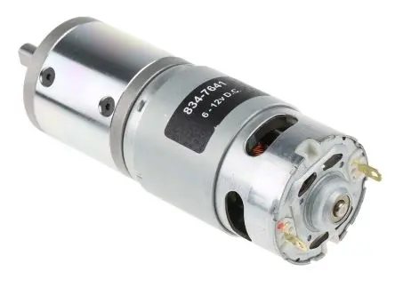 Produktfoto 1 von RS PRO 975D Bürsten-Getriebemotor DC-Getriebemotor bis 1.8 Nm 49:1, 12V dc / 41.3 W, 143U/min, Wellen-Ø 8 mm, 44.6mm x