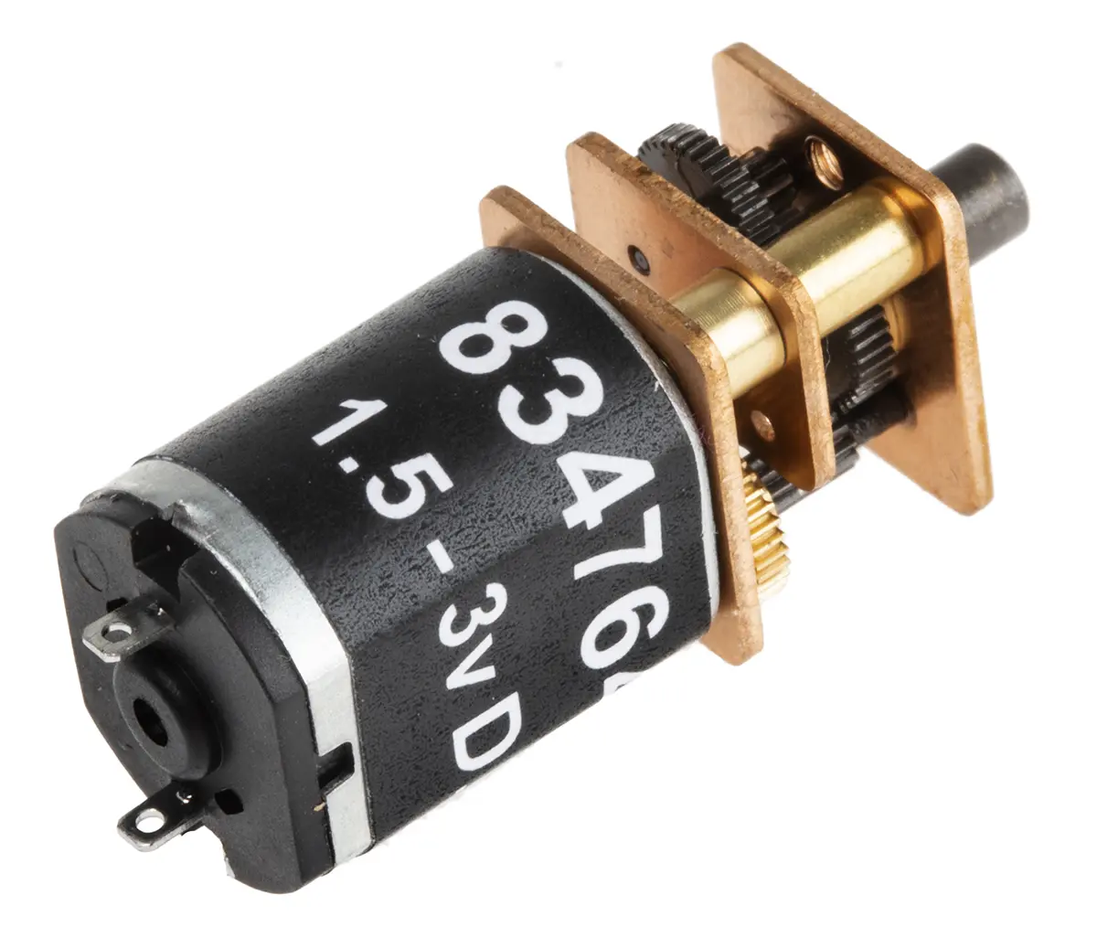 Produktfoto 1 von RS PRO 951D Bürsten-Getriebemotor DC-Getriebemotor bis 3 Ncm 102:1, 3 V / 0.29 W, 157 rpm, Wellen-Ø 3 mm, 12 mm x 24.3