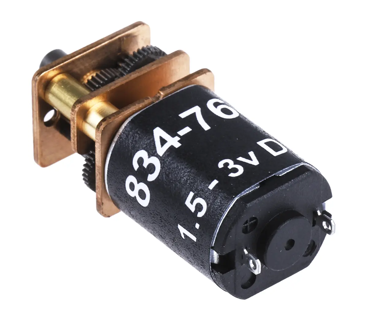 Produktfoto 1 von RS PRO 951D Bürsten-Getriebemotor DC-Getriebemotor bis 9 Ncm 298:1, 3 V / 0.29 W, 54 rpm, Wellen-Ø 3 mm, 12 mm x 24.25
