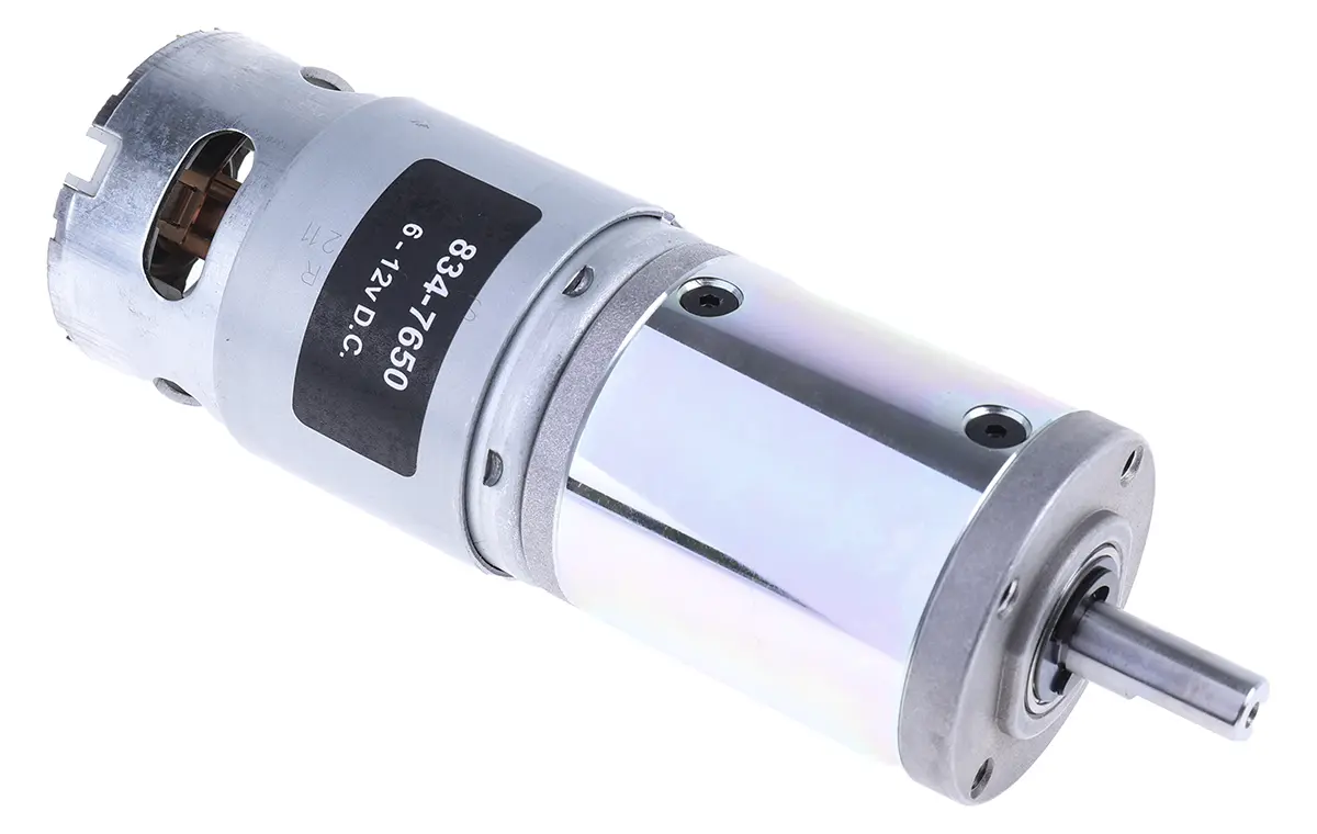 Produktfoto 1 von RS PRO 975D Bürsten-Getriebemotor DC-Getriebemotor bis 2.5 Nm 212:1, 12 V / 41.3 W, 33 rpm, Wellen-Ø 8 mm, 44.6 mm x