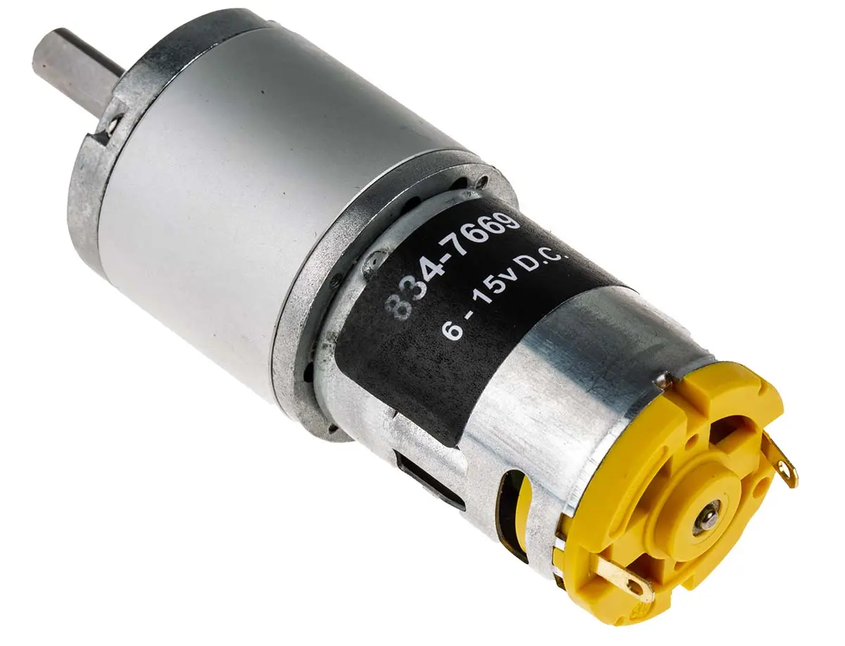 Produktfoto 1 von RS PRO 940D Bürsten-Getriebemotor DC-Getriebemotor 15:1, 12 V / 41.3 W, 194 rpm, Wellen-Ø 6 mm, 32 mm x 73.9 mm x 17 mm