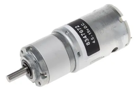 Produktfoto 1 von RS PRO 942D Bürsten-Getriebemotor DC-Getriebemotor bis 3024 g.cm 27:1, 12V dc / 19.8 W, 537U/min, Wellen-Ø 6 mm, 35.8mm