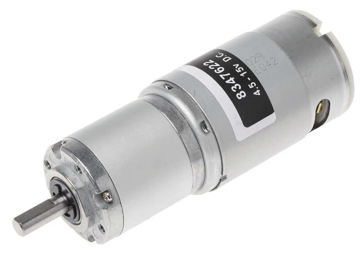 Produktfoto 1 von RS PRO 942DLN Bürsten-Getriebemotor DC-Getriebemotor bis 98 Ncm, 12V dc / 12.8 W, 71U/min, Wellen-Ø 6 mm, 37mm x 91.5 mm