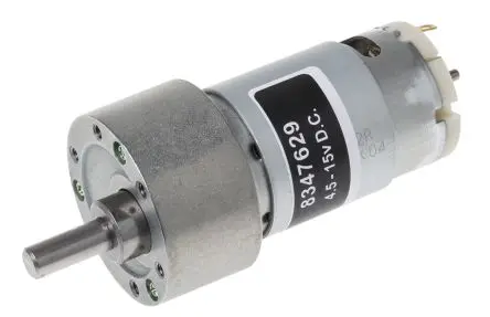 Produktfoto 1 von RS PRO 950DLN Bürsten-Getriebemotor DC-Getriebemotor bis 10 Ncm, 12V dc / 0.84 W, 7300U/min, Wellen-Ø 6 mm, 37mm x 66.1