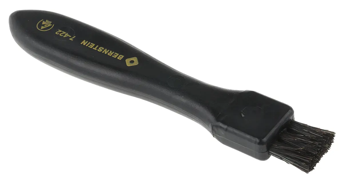 Produktfoto 1 von Bernstein AG Flach Natur Antistatische Bürste L. 18 mm L. 150 mm L. 168mm EN 61340-5-1 konform