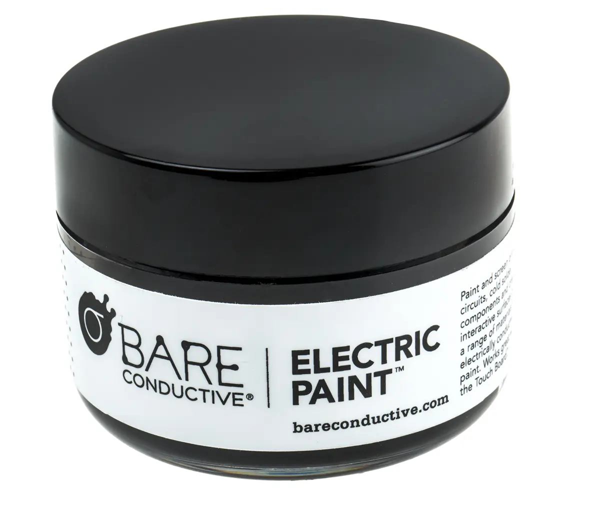 Bare Conductive Electric Paint Elektrischer Lack 25 °C-max. Acryl Harz Leitfähige Farbe Schwarz 50 ml