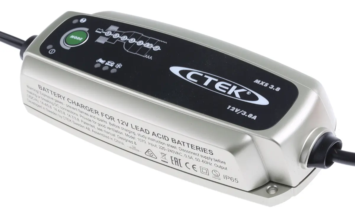 Produktfoto 1 von CTEK MXS 3.8 MXS 3.8 Akkuladegerät, 12 V Bleiakku/3.8 A 1,2 bis 85 Ah Automobilindustrie