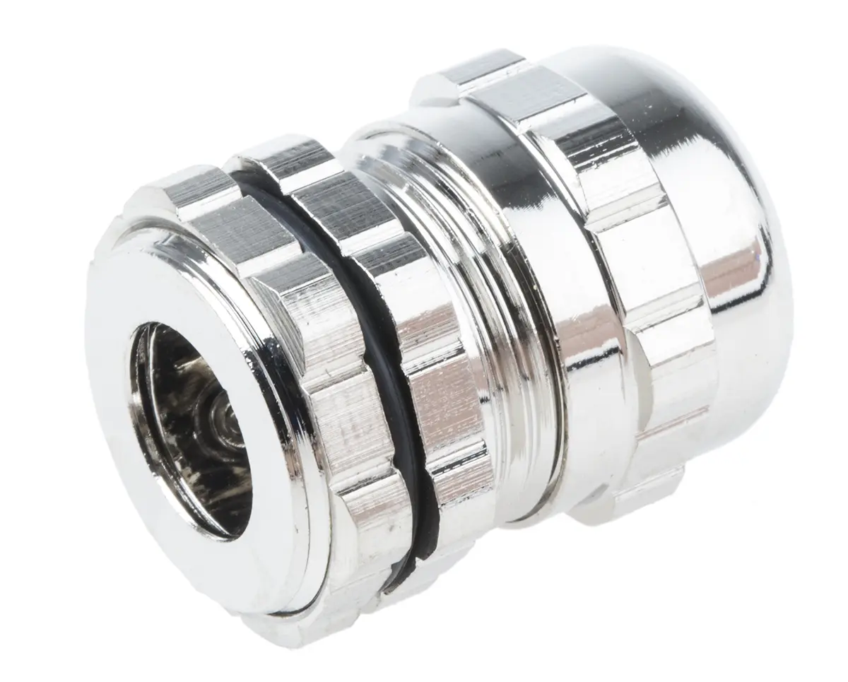 Produktfoto 1 von RS PRO Kabelverschraubung, PG11 Messing vernickelt Metallisch 5 mm/ 10 mm, IP68