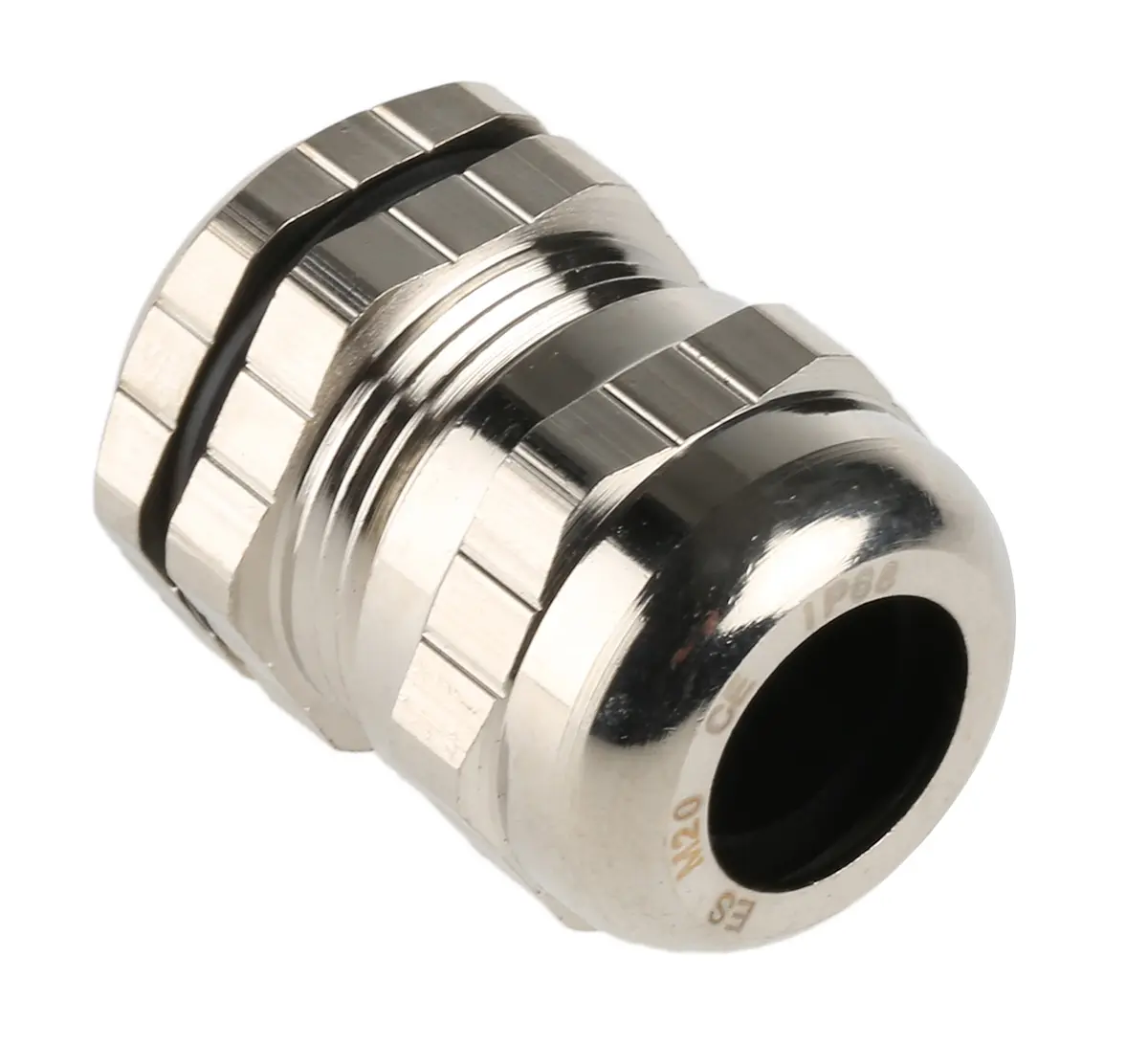 Produktfoto 1 von RS PRO Kabelverschraubung, M20 Messing vernickelt Metallisch 6 mm/ 12 mm, IP68