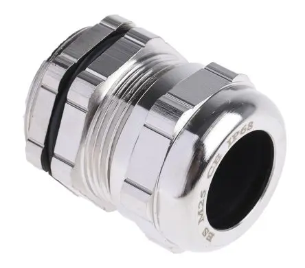 Produktfoto 1 von RS PRO Kabelverschraubung, M25 Messing vernickelt Metallisch 10 mm/ 16 mm, IP68