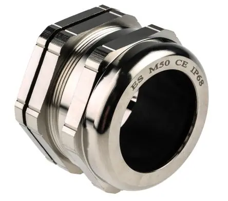 Produktfoto 1 von RS PRO Kabelverschraubung, M50 Messing vernickelt Metallisch 30 mm/ 38 mm, IP68
