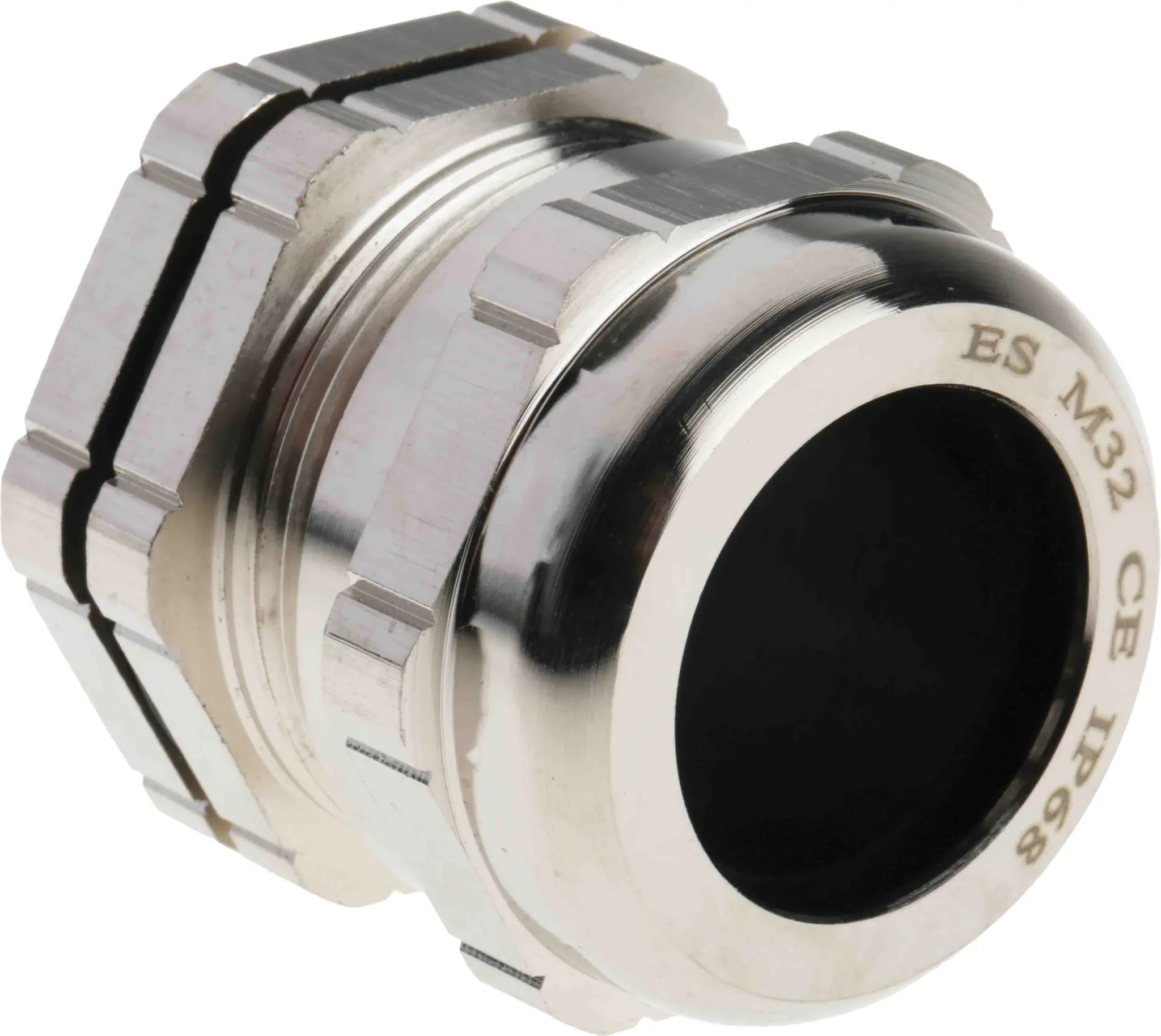 Produktfoto 1 von RS PRO Kabelverschraubung, M32 Messing vernickelt Metallisch 15 mm/ 22 mm, IP68
