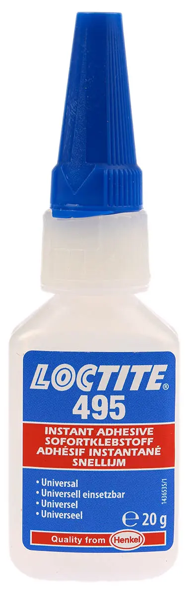 Produktfoto 1 von Loctite 495 Sekundenkleber Cyanacrylat Flüssig transparent, Flasche 20 g