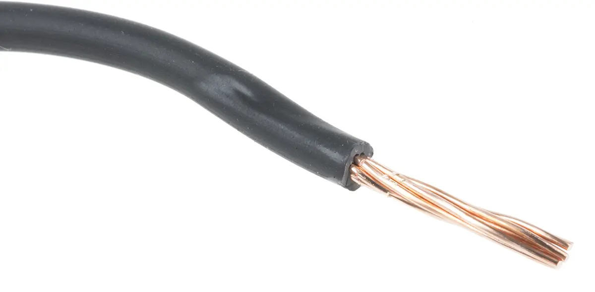 Produktfoto 1 von RS PRO H07Z-R Einzeladerleitung 1,5 mm², 16 AWG 100m Schwarz Kreuzvernetztes EI5-Polyolefin, Typ EL 5 gemäß EN 50363-5