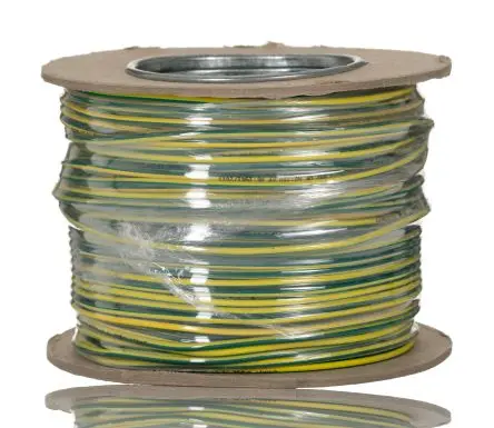 Produktfoto 1 von RS PRO 6491B Schaltdraht 1.5 mm², 16 AWG 100 m Gelb, Grün Ø 3.4 mm 7 Litzen Ethylen-Propylen-Dien-Monomer, Raucharm