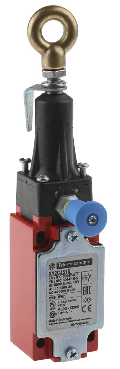 Produktfoto 1 von Telemecanique Sensors XY2CJ Seilzugschalter Schließer/Öffner 20m Rechts, links IP66, IP67 2P-polig Preventa