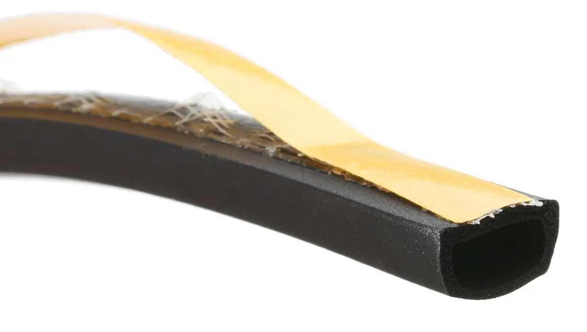 RS PRO Türdichtung, Kantenschutz, Ethylen-Propylen-Dien-Monomer, Schwarz, B. 12 mm, H. 7 mm, L. 20 m