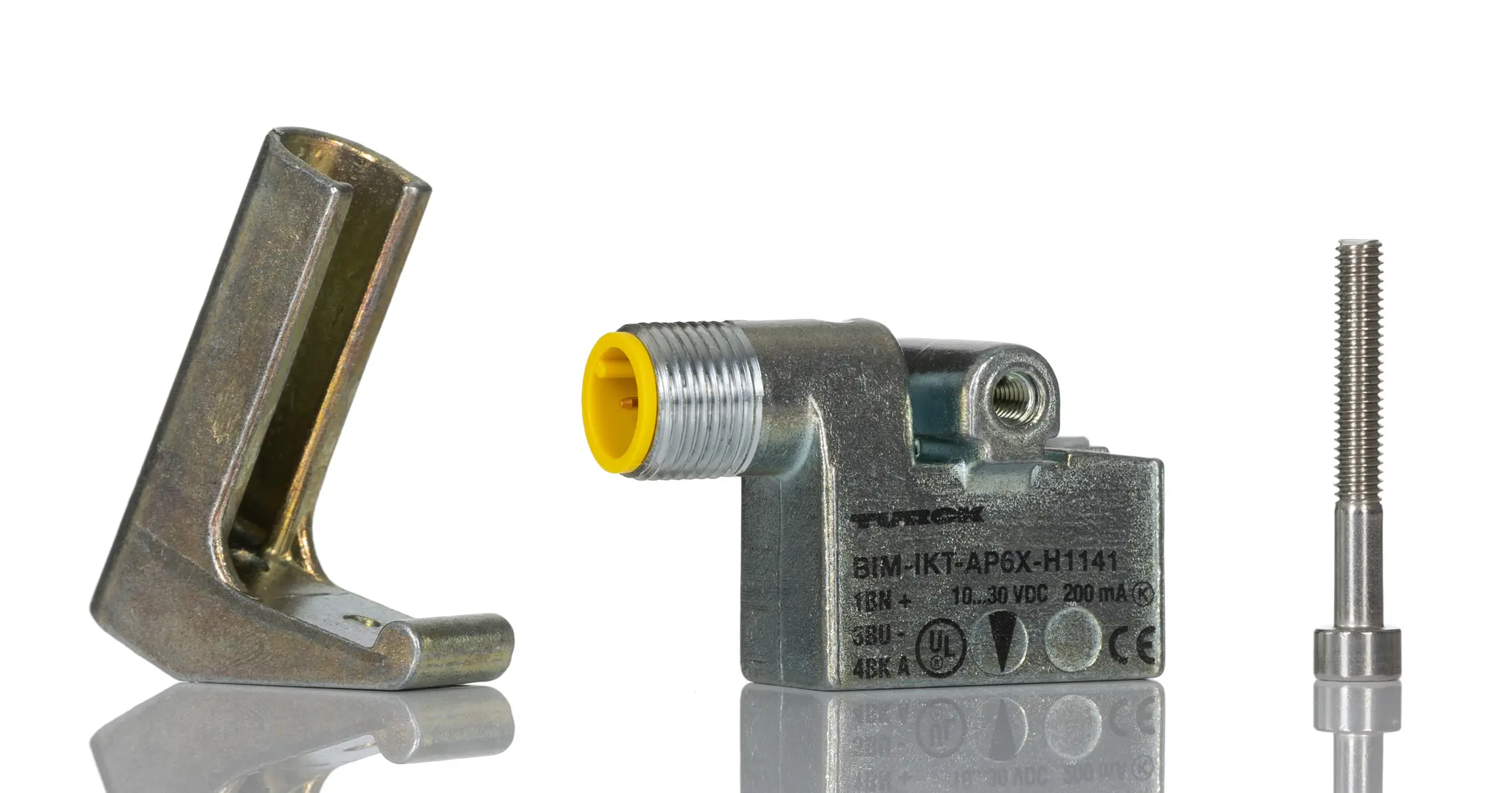 Produktfoto 1 von Turck M12 Näherungssensor Induktiv, Rechteckig PNP 10 → 30 V-DC / 200 mA NO, IP67