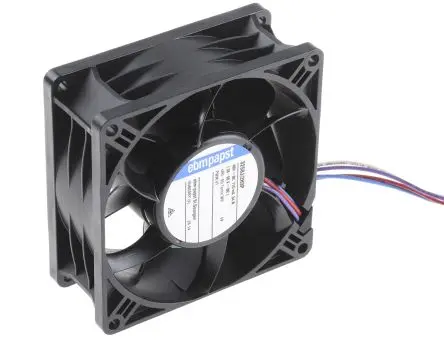 Produktfoto 1 von ebm-papst 3250 J - S-Panther Axiallüfter, Kugel, 48V dc / 33.6 W 0.12 A, 7450 U/min, 270 m³/h IP68 92 mm 38.15mm 38.15