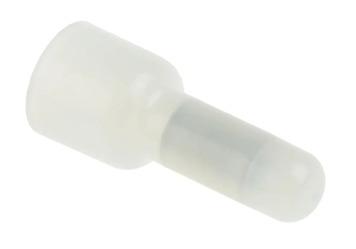 JST CE Spleißverbinder, Geschlossenes Endstück Isoliert, Ø 6.5 mm, Ges.L 20.8 mm, 8 AWG max.