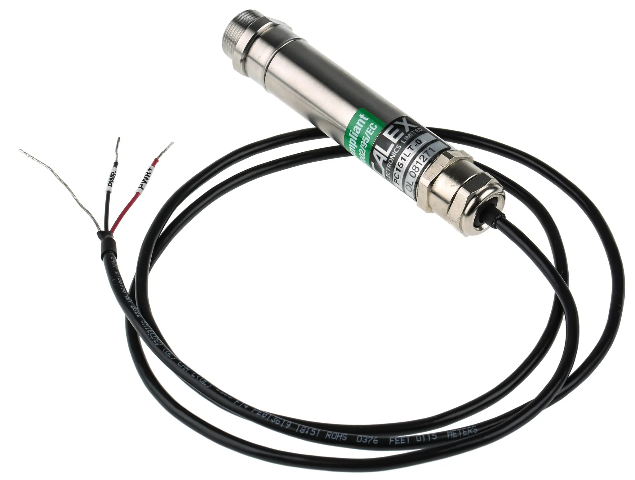 Produktfoto 1 von Calex Infrarot-Temperatursensor, ±1°C or ±1% of Reading 1 m bis 100 °C, -20 °C Schraubanschlussklemme, Infrarot