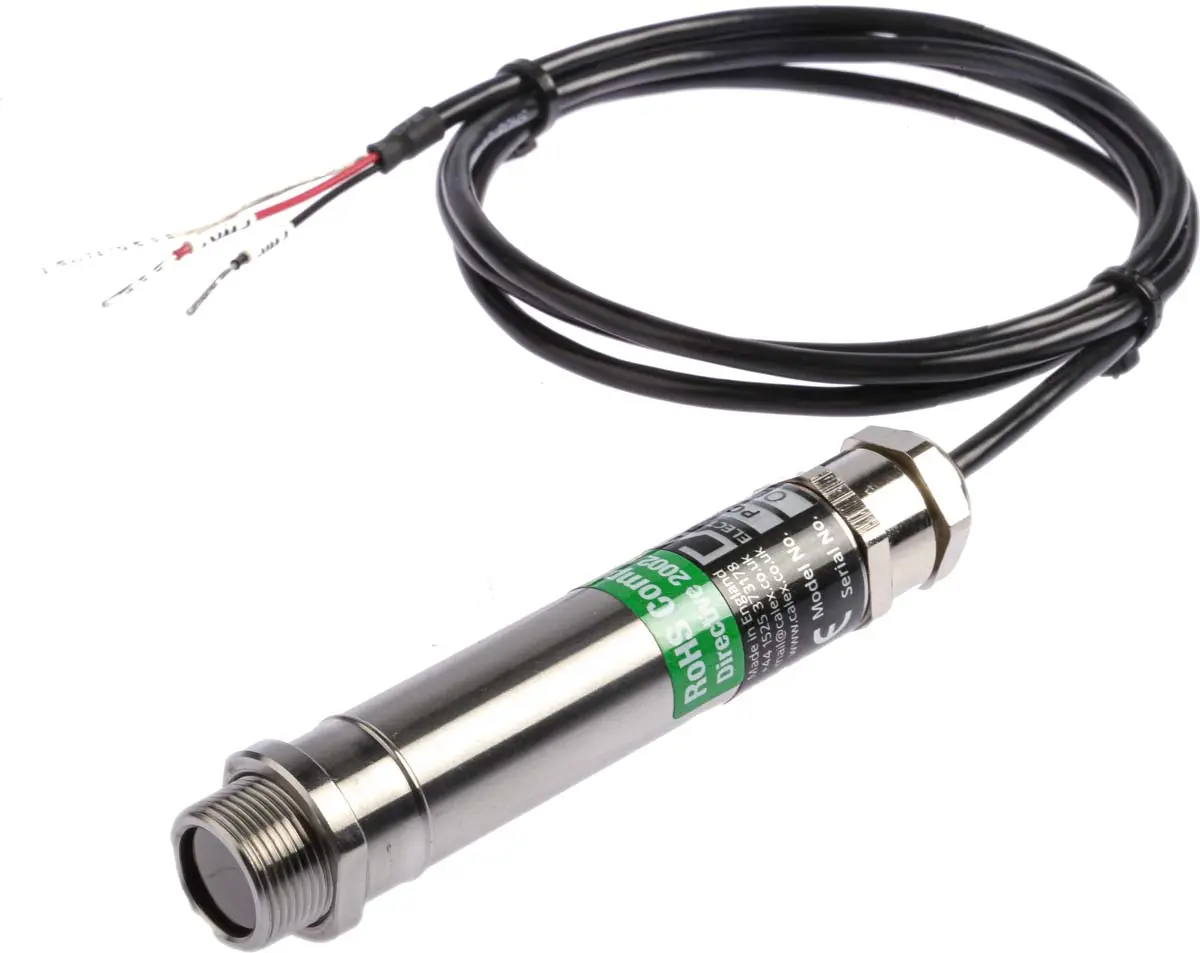 Produktfoto 1 von Calex Infrarot-Temperatursensor, ±1°C or ±1% of Reading 1 m bis 500 °C, 0 °C Schraubanschlussklemme, Infrarot