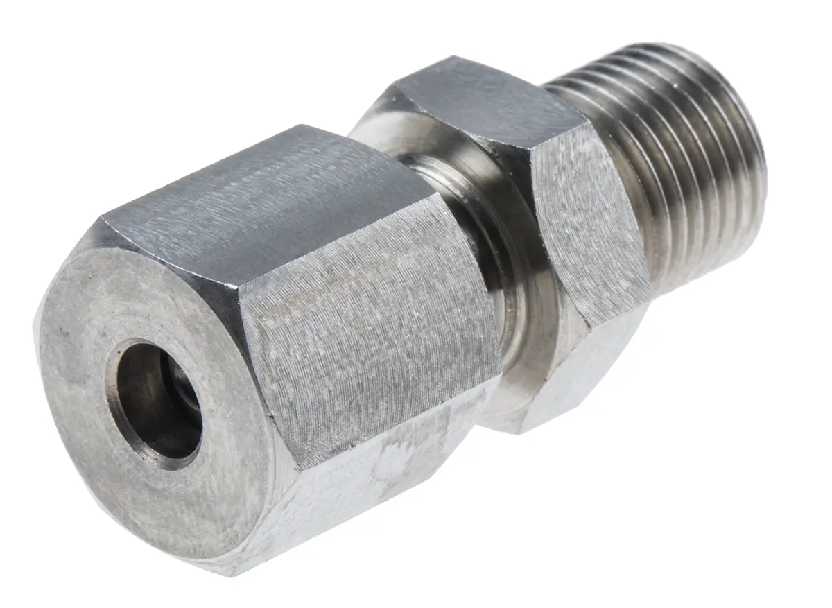 Produktfoto 1 von RS PRO 1/8 BSP Quetschverschraubung für Thermoelement oder PRT-Sonde