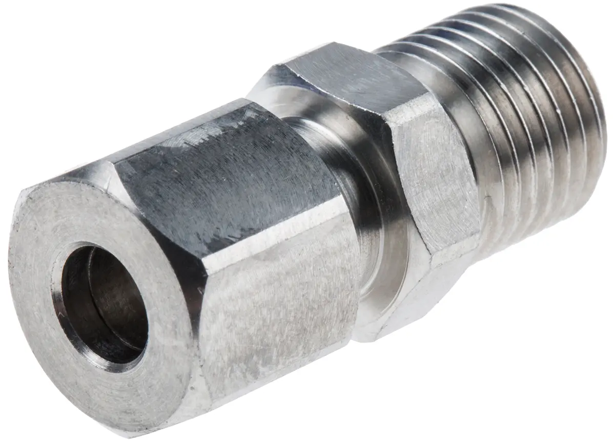 Produktfoto 1 von RS PRO 1/4 BSP Quetschverschraubung für Thermoelement oder PRT-Sonde