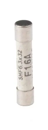 Produktfoto 1 von Schurter SHF 6.3x32 Patronensicherung F / 1.6A 6.3 x 32 mm 500V ac Keramik