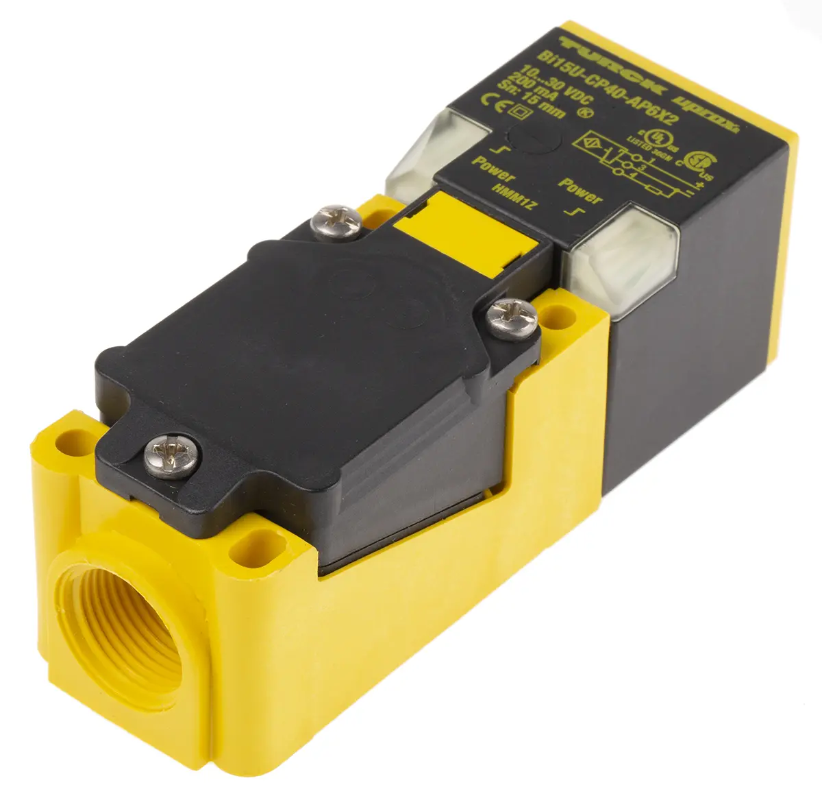 Produktfoto 1 von Turck BI 15U M12 Näherungssensor Induktiv, Kubisch 15 mm PNP 10 → 30 V dc / 200 mA NO, IP68