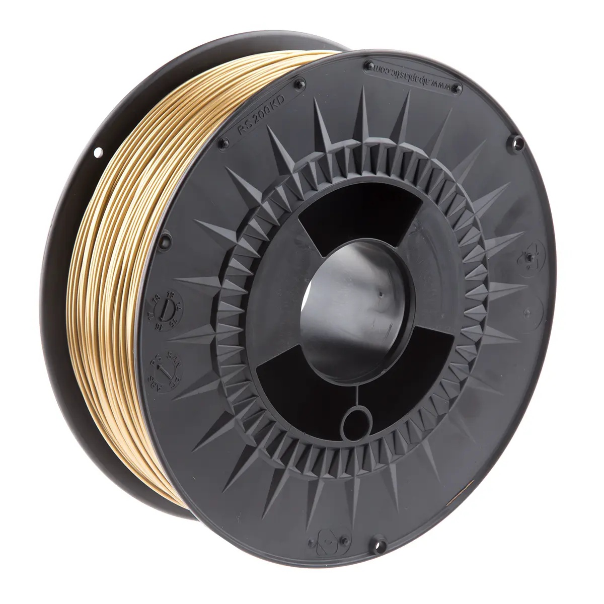 RS PRO Polymilchsäure 3D-Drucker Filament zur Verwendung mit Gängige Desktop-3D-Drucker, Gold, 1.75 mm, Fused Deposition