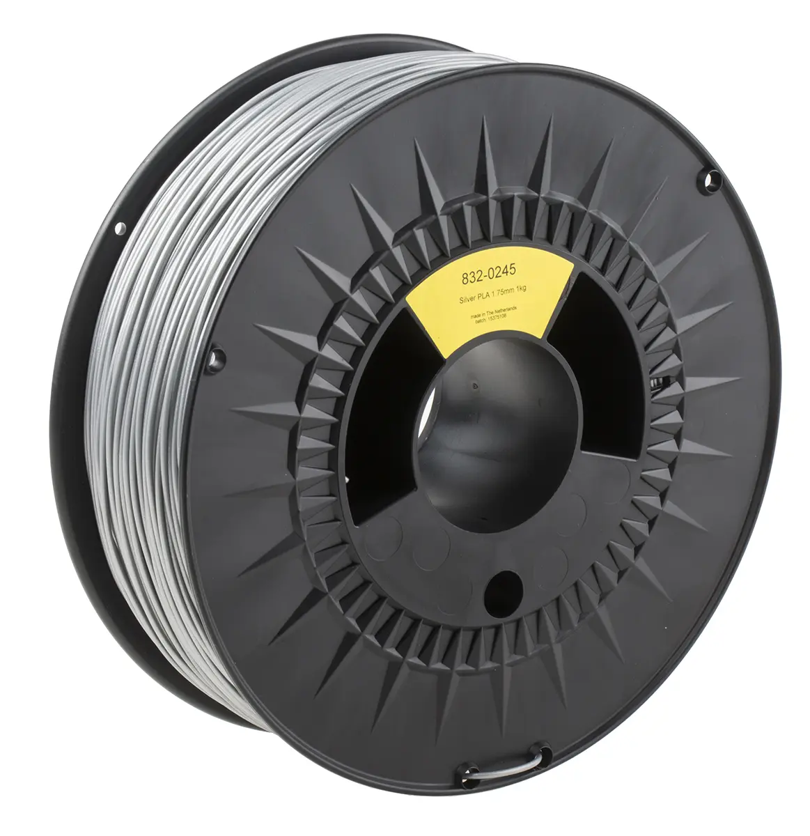 RS PRO Polymilchsäure 3D-Drucker Filament zur Verwendung mit Gängige Desktop-3D-Drucker, Silber, 1.75 mm, Fused