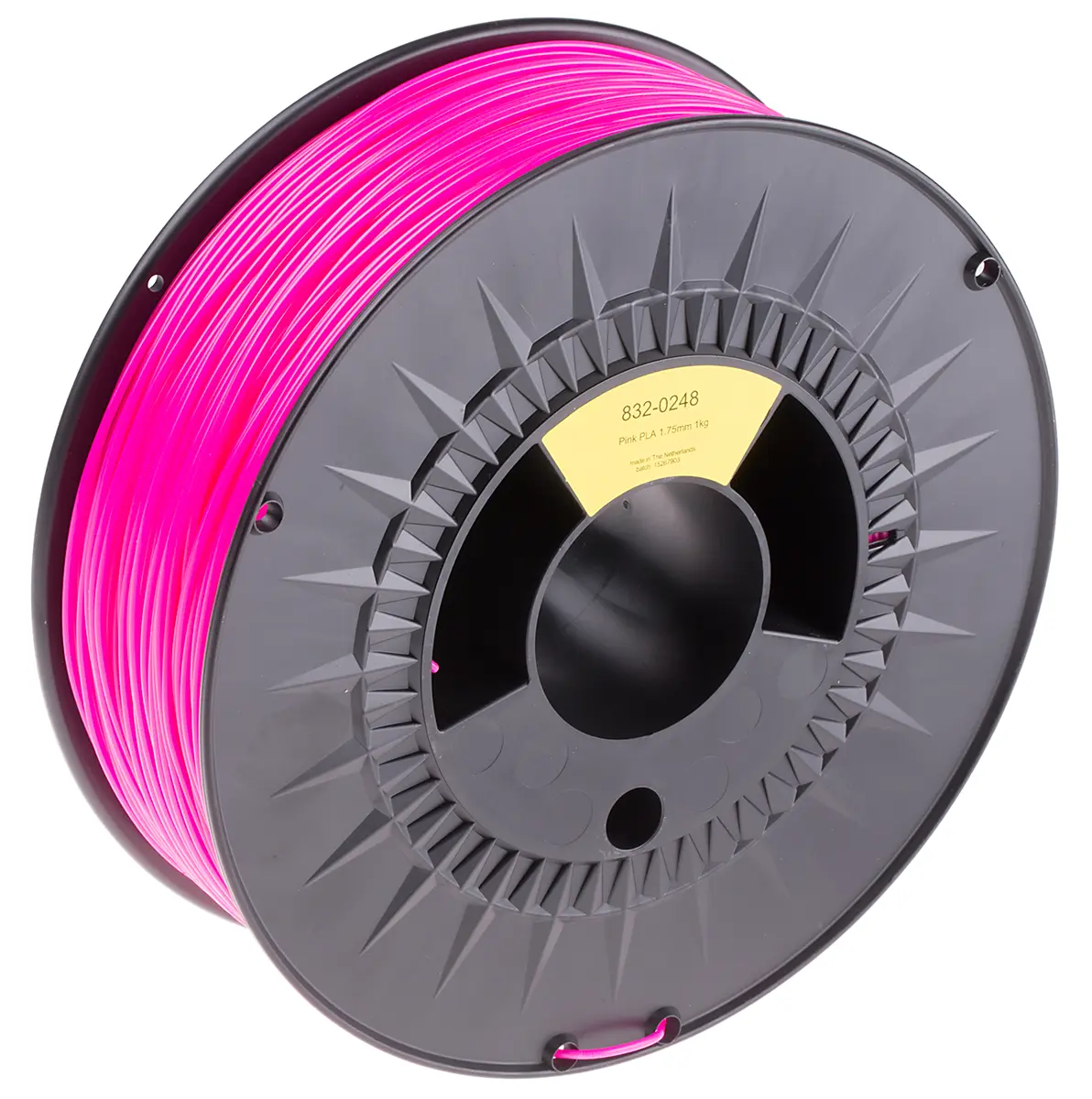 RS PRO Polymilchsäure 3D-Drucker Filament zur Verwendung mit Gängige Desktop-3D-Drucker, Rosa, 1.75 mm, Fused Deposition