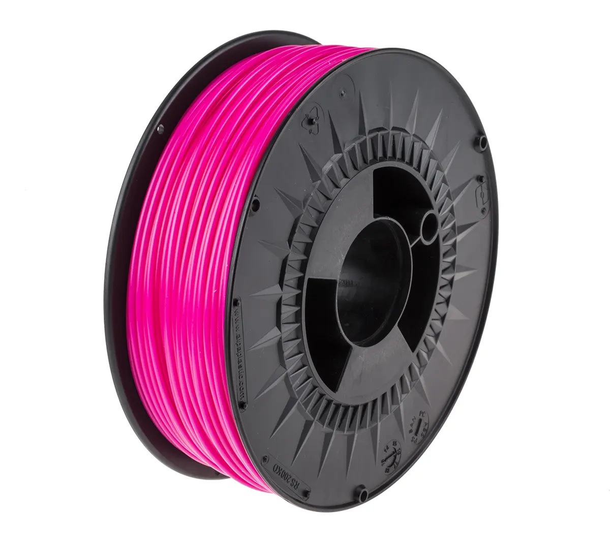 Produktfoto 1 von RS PRO Polymilchsäure 3D-Drucker Filament zur Verwendung mit Gängige Desktop-3D-Drucker, Rosa, 2.85 mm, Fused Deposition