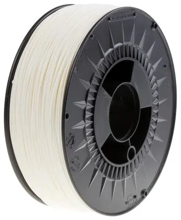 Produktfoto 1 von RS PRO ABS 3D-Drucker Filament zur Verwendung mit Gängige Desktop-3D-Drucker, Weiß, 1.75 mm, Fused Deposition Modelling