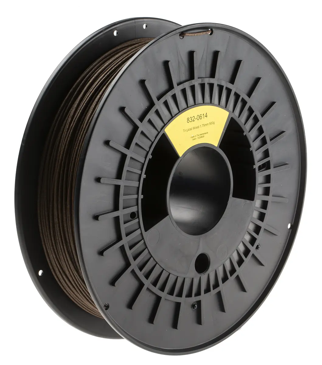 Produktfoto 1 von RS PRO Holz 3D-Drucker Filament, Holz, 1.75 mm, Fused Deposition Modelling (FDM), 500 g