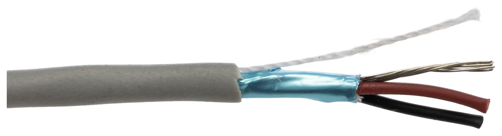 Produktfoto 1 von Alpha Wire ECO Steuerkabel, 2-adrig 0.24mm² 24 AWG Grau Geschirmt, 30 m, Modifizierter Polyphenylen-Ether
