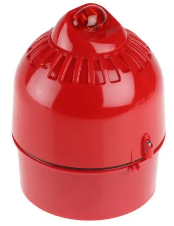 Produktfoto 1 von Klaxon Sonos Pulse LED Filament/Warnsummer Signalleuchte 60V dc Rot Decke, Wand, Ø 98 mm x 117 mm IP21, IP65