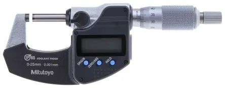 Produktfoto 1 von Mitutoyo Batteriebetrieben Außen- Mikrometer Metrisch, 0 mm bis 25 mm / ±1 μm