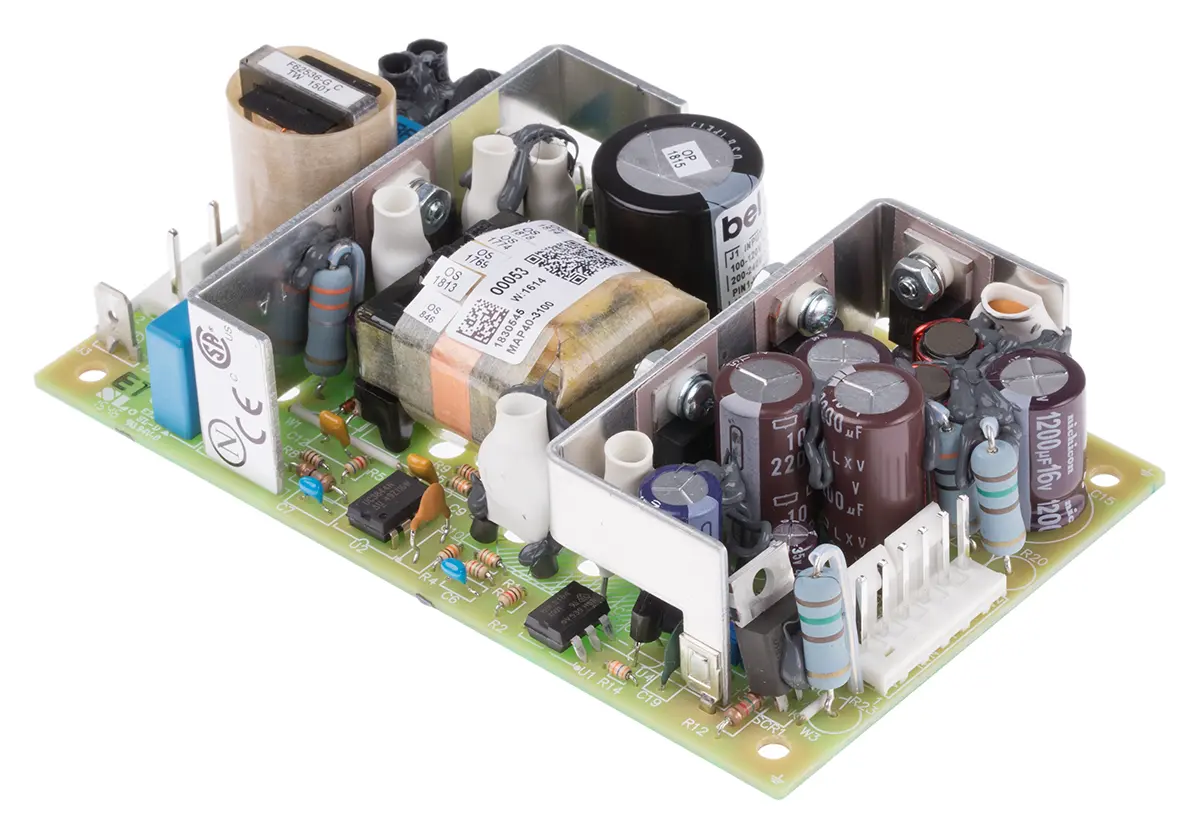 Produktfoto 1 von BEL POWER SOLUTIONS INC Schaltnetzteil, 5 V dc, ±12 V dc / 2 A, 3 A, 300mA 3-Kanal 40W 90 → 264V ac Offene