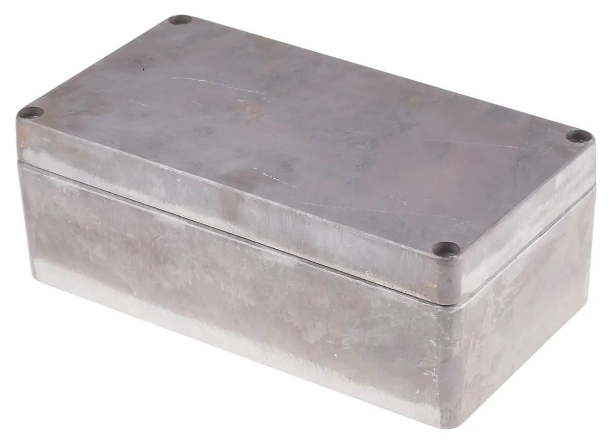 RS PRO RJ; Gehäuse; Aluminiumdruckguss; Silber IP66 Breite 120 mm Höhe 81 mm Länge 220 mm