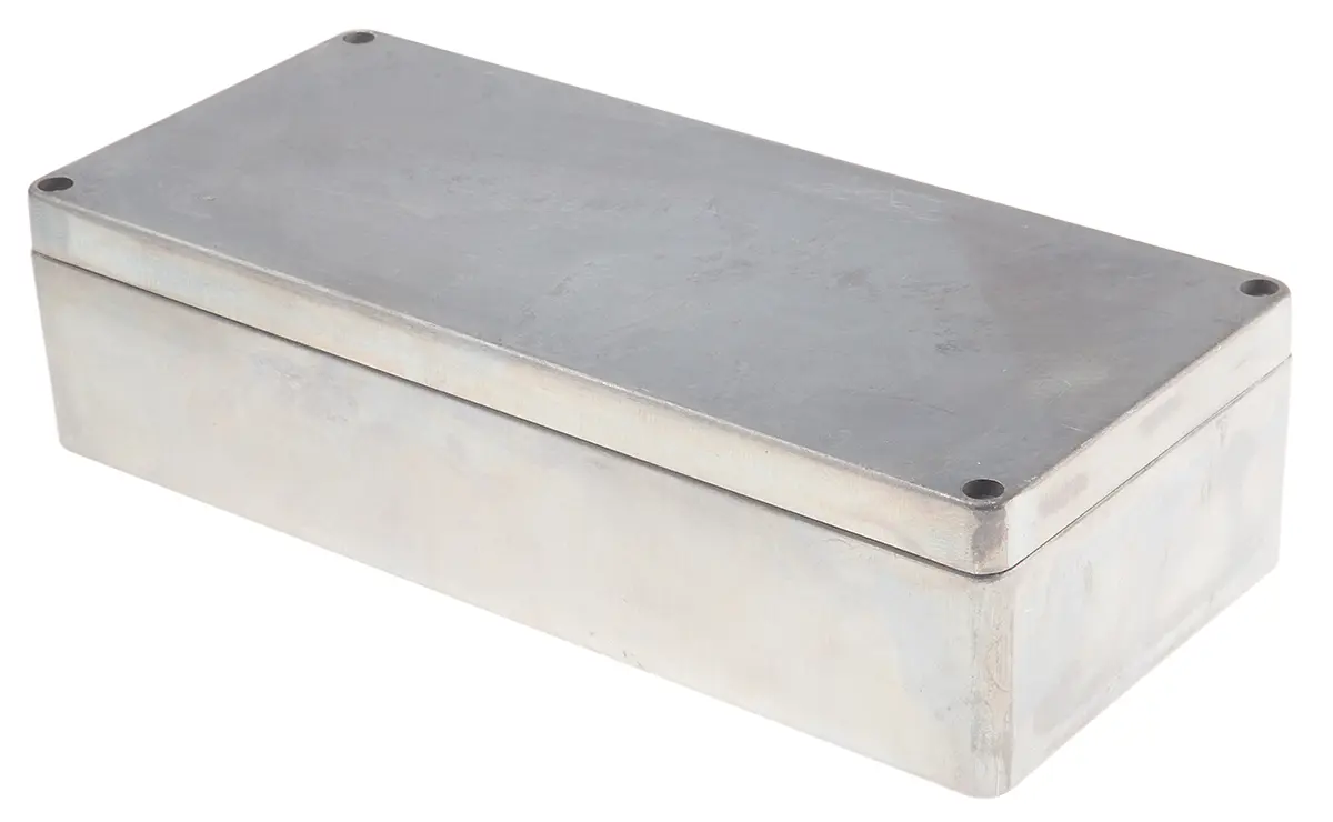 RS PRO RJ; Gehäuse; Aluminiumdruckguss; Silber IP66 Breite 160 mm Höhe 90 mm Länge 360 mm