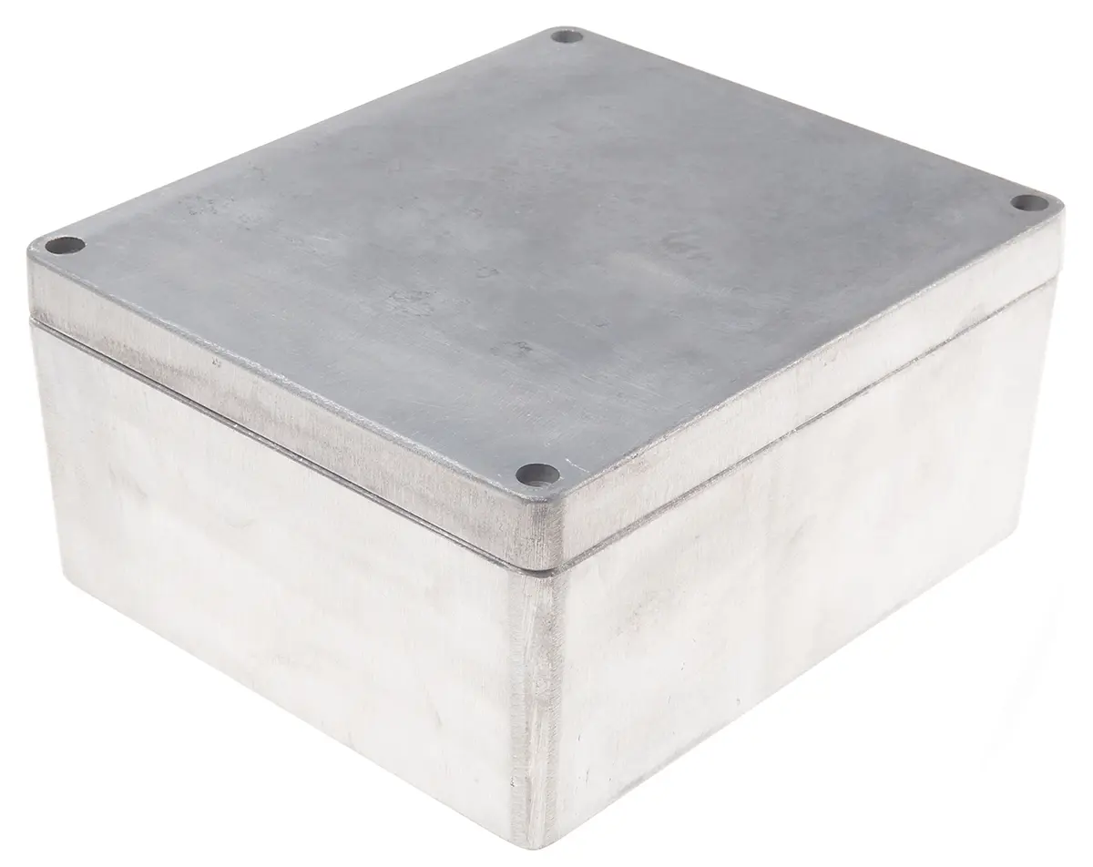 Produktfoto 1 von RS PRO RJ; Gehäuse; Aluminiumdruckguss; Silber IP66 Breite 200 mm Höhe 110 mm Länge 230 mm