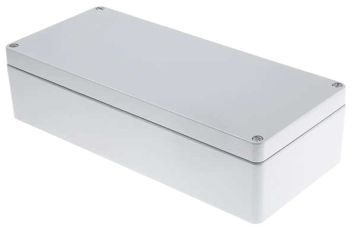 Produktfoto 1 von RS PRO RJ; Gehäuse; Aluminiumdruckguss; Grau IP66 Breite 160 mm Höhe 90 mm Länge 360 mm