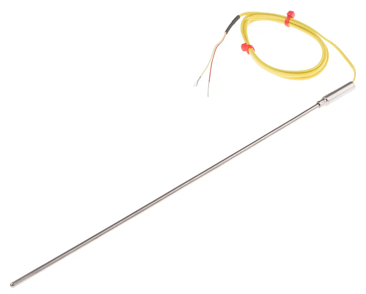Produktfoto 1 von RS PRO Edelstahl Mineralisoliertes Thermoelement Typ K, Ø 3mm x 250mm → +1100°C