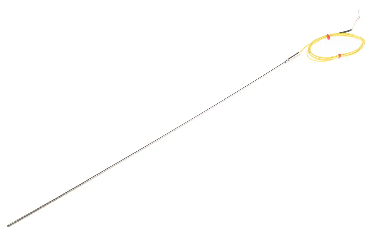 Produktfoto 1 von RS PRO Edelstahl Mineralisoliertes Thermoelement Typ K, Ø 3mm x 500mm → +1100°C